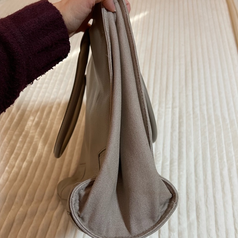 Tory Burch | Taupe | Leather Ella Tote - Picture 9 of 17